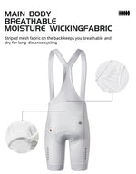 Load image into Gallery viewer, Women&#39;s White Classic Bib Shorts
