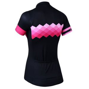 Pink Geometric Jersey - Vogue Cycling