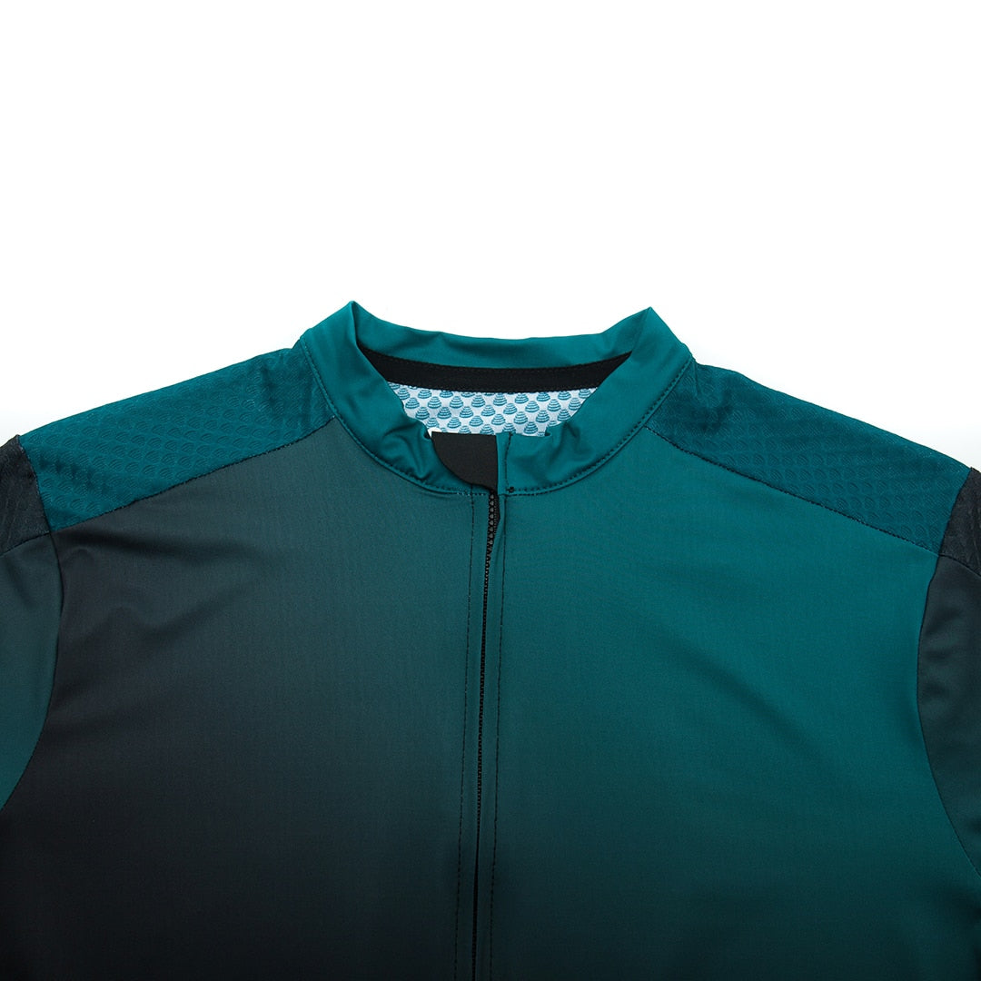 Gradient Green Cycling Jersey