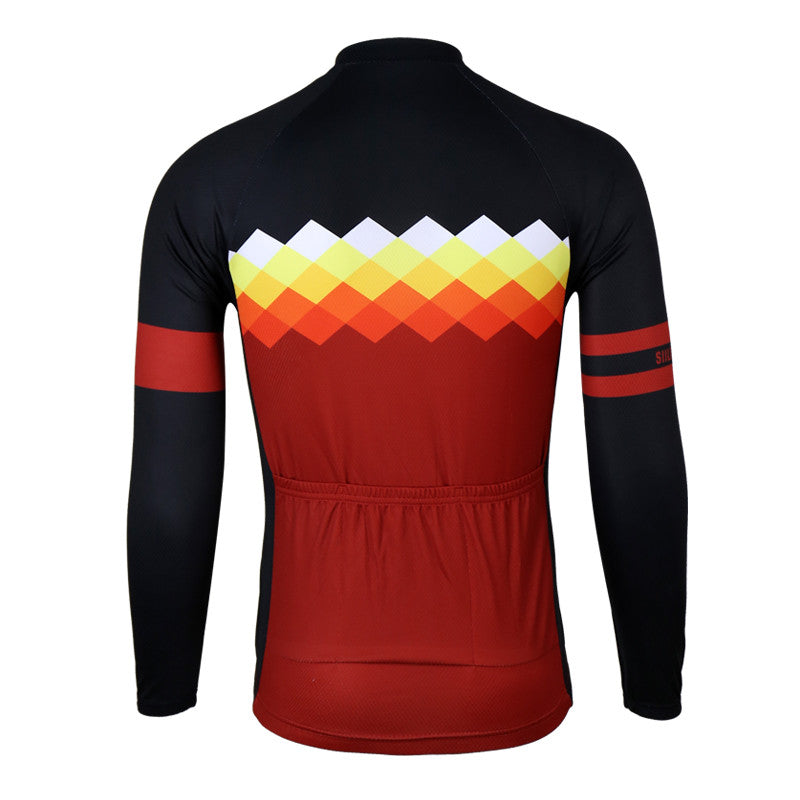 Geometric Long Sleeve Jersey - Vogue Cycling