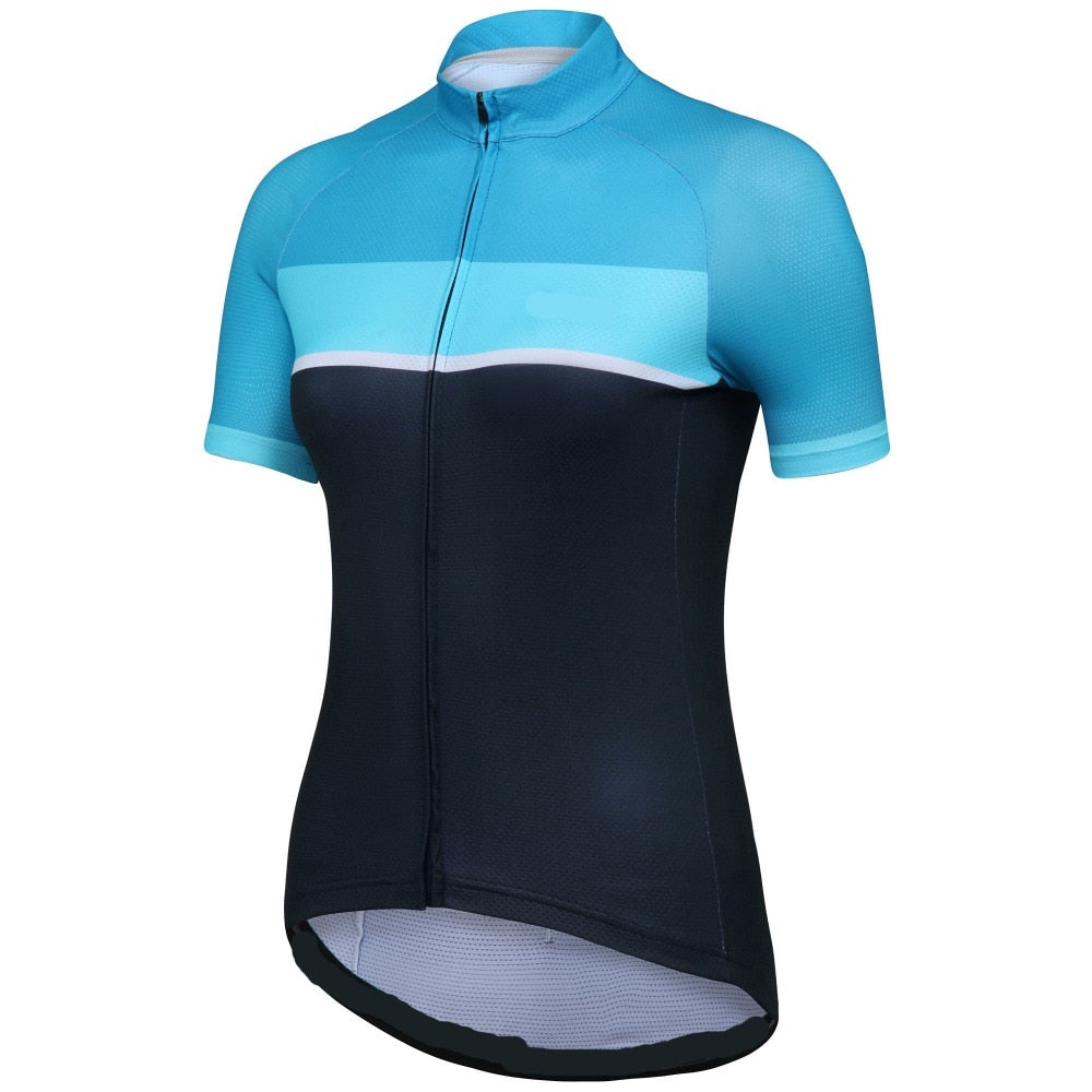 Women's Classic Stripes Jersey (Blue) – Vogue Cycling